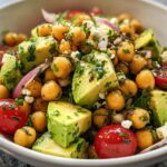 Chickpea Feta Avocado Salad: 10-Min Amazing Lunch 4 Chickpea Feta Avocado Salad