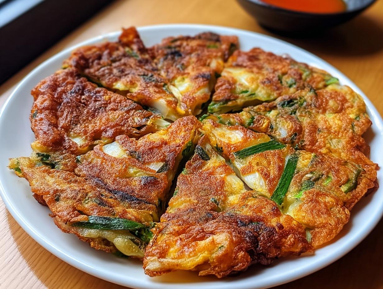 Crispy Korean Spring Onion: 1 Simple Secret