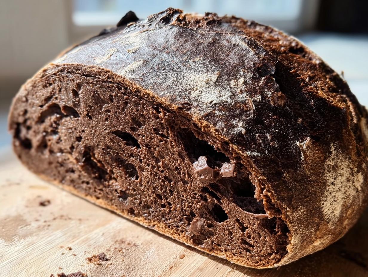 Decadent Double Chocolate Sourdough: Heavenly Bake - Decadent Double Chocolate Sourdough - additional detail
