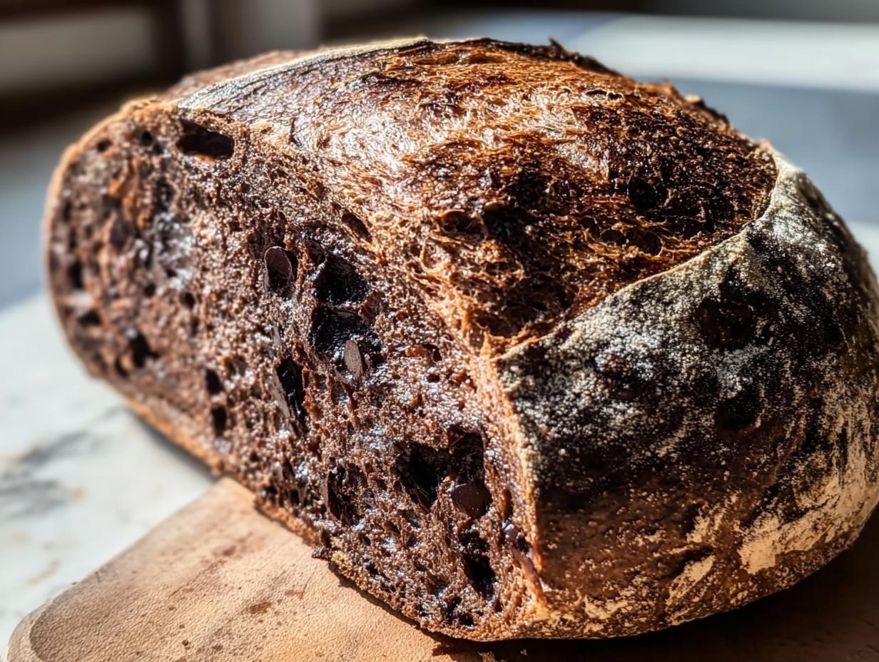 Decadent Double Chocolate Sourdough: Heavenly Bake - Decadent Double Chocolate Sourdough - additional detail