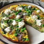 Garden Frittata Goat Cheese