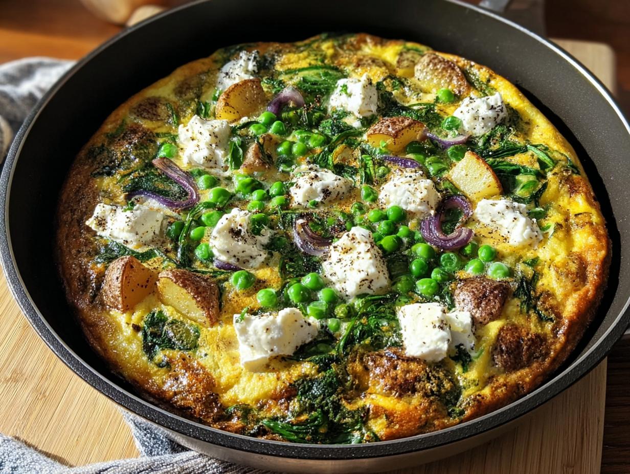 Garden Frittata Goat Cheese: 10 Min Prep - Garden Frittata Goat Cheese - additional detail
