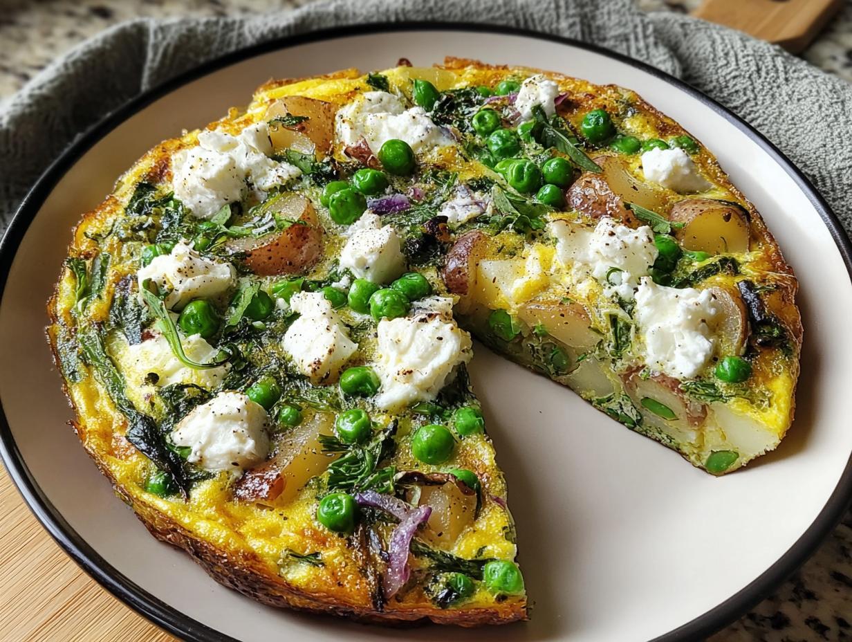Garden Frittata Goat Cheese