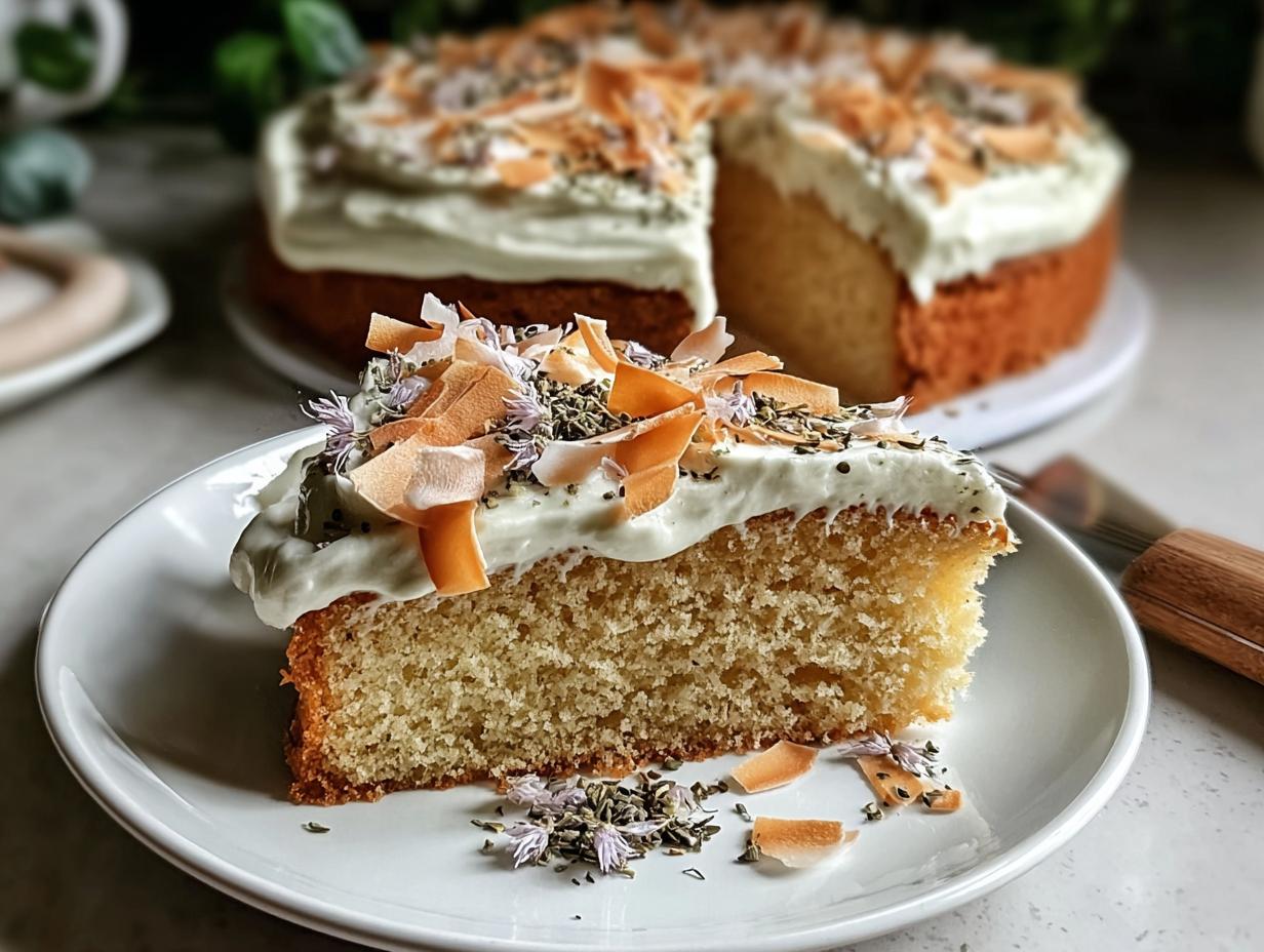 Genmaicha Coconut Milk Cake: Outstanding Easy Dessert - Genmaicha Coconut Milk Cake - main visual representation