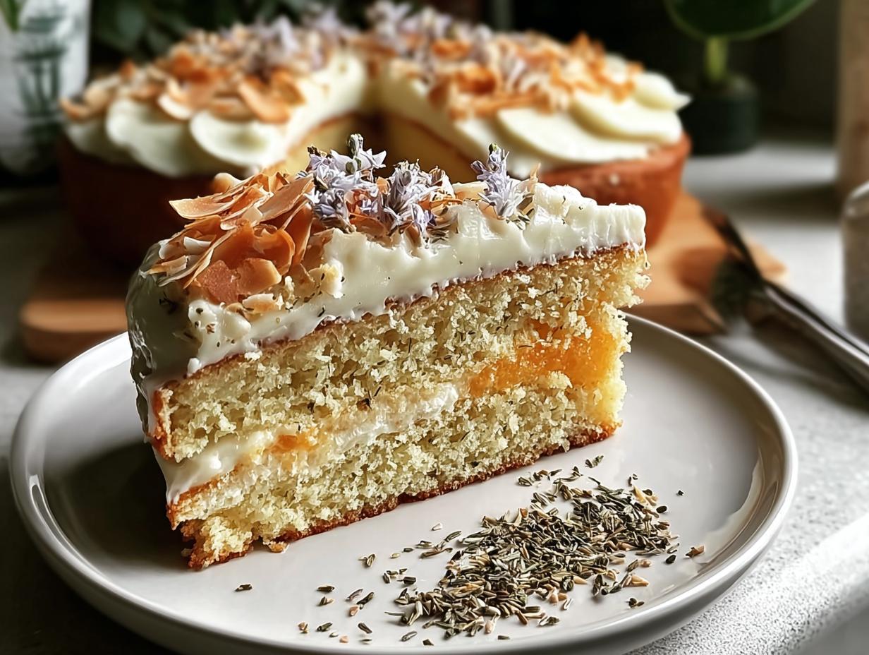 Genmaicha Coconut Milk Cake