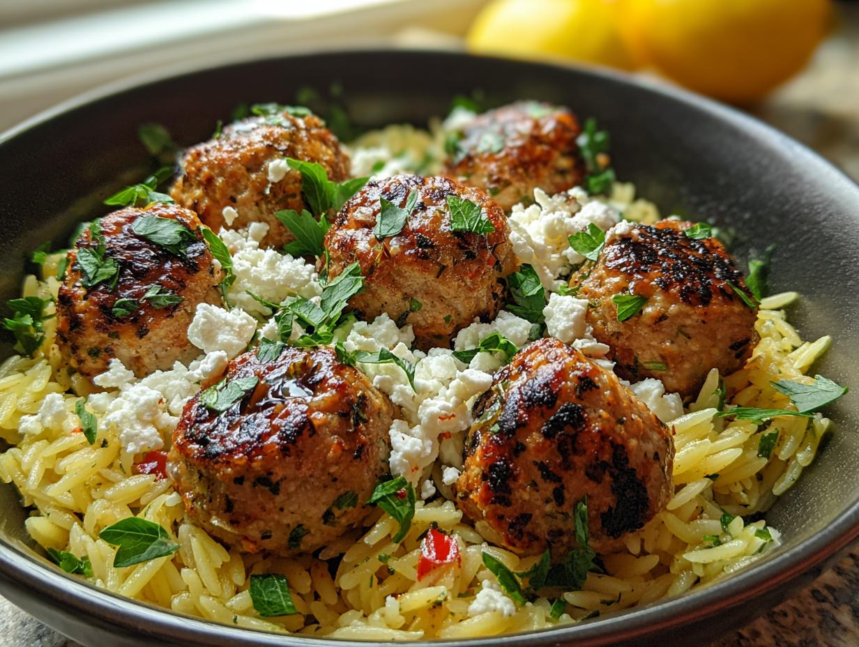 Greek Chicken Meatballs Lemon: Amazing Flavor