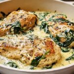 Irresistible Chicken Florentine: 3-4 Breast Delight 4 Irresistible Chicken Florentine For