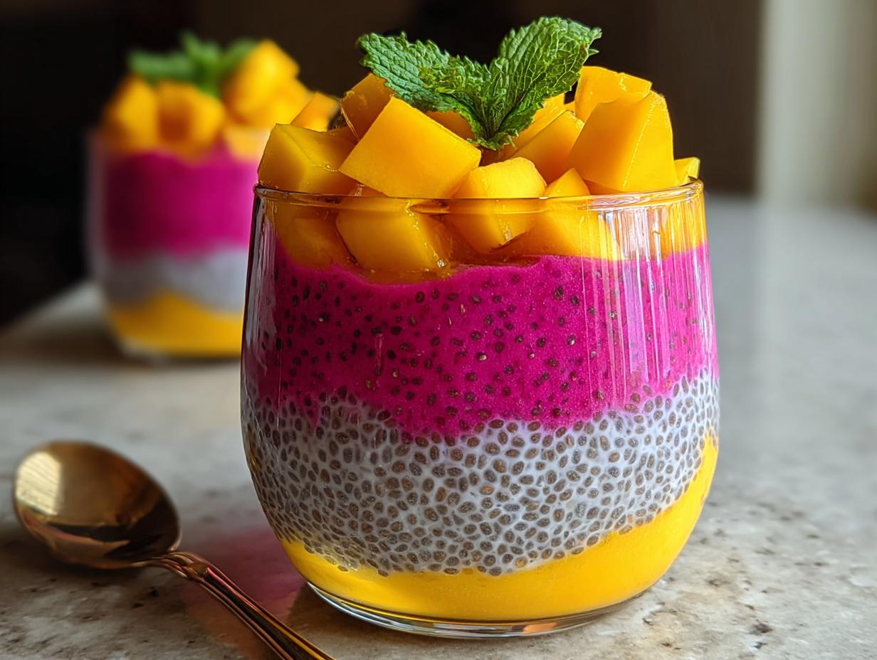 Mango Dragon Fruit Chia: Tropical Bliss 1-Minute Prep