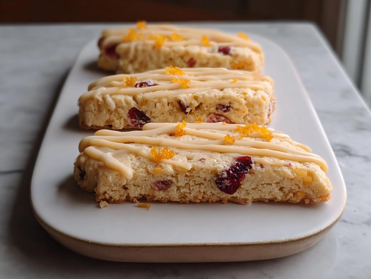 Orange Cranberry Shortbread Cookies: 1 Easy Festive Treat - Orange Cranberry Shortbread Cookies - additional detail