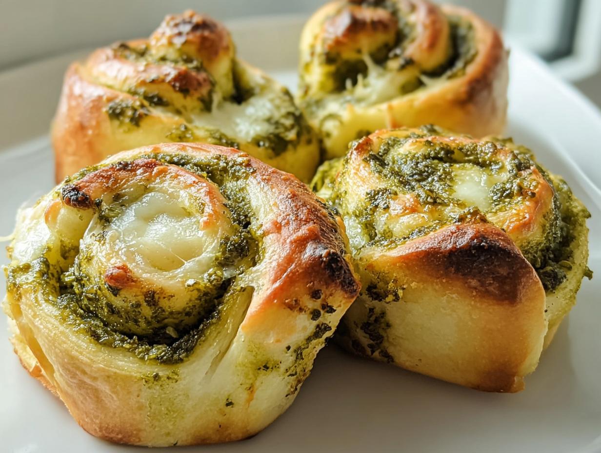 Pesto Mozzarella Rolls: 1 Remarkable Savory Treat - Pesto Mozzarella Rolls - additional detail