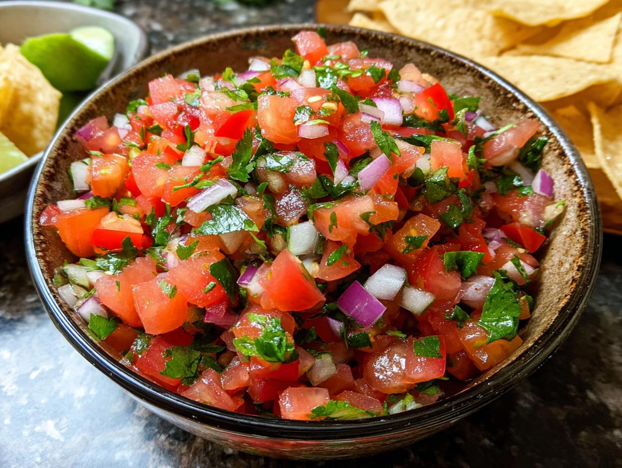 Pico Gallo Mexikanische Salsa: Amazing Fresh Flavor