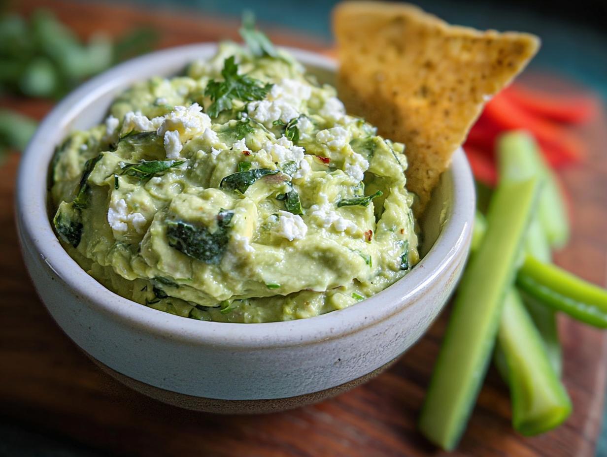 Refreshing Summer Snacks Avocado: 2 Easy Fixes - Creamy avocado and feta dip ingredients
