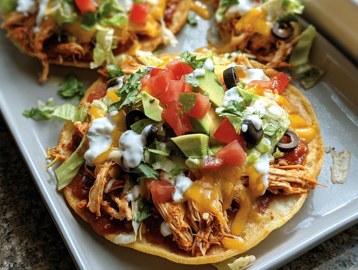Rotisserie Chicken Tostadas: 15 Min Flavor Burst - Rotisserie Chicken Tostadas - additional detail