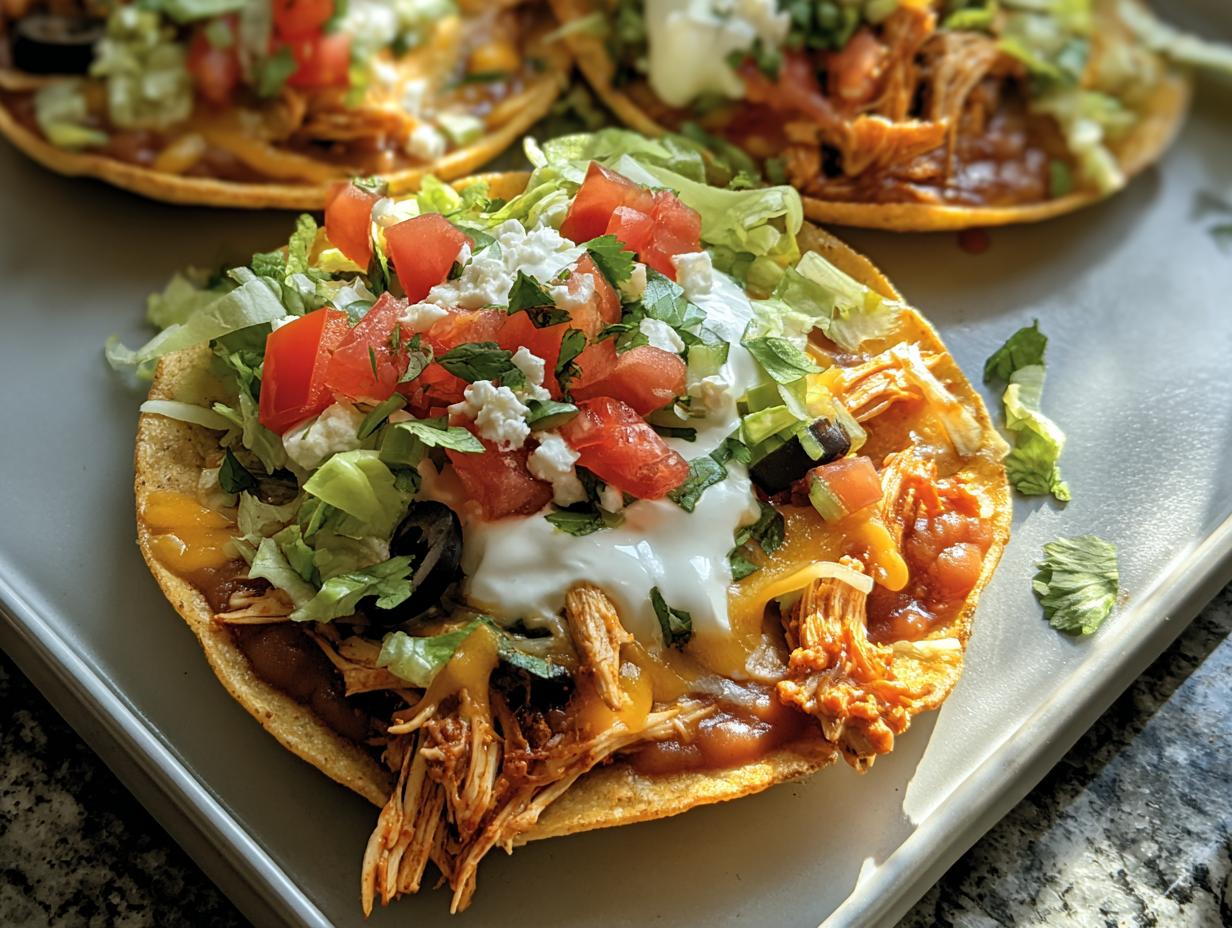 Rotisserie Chicken Tostadas