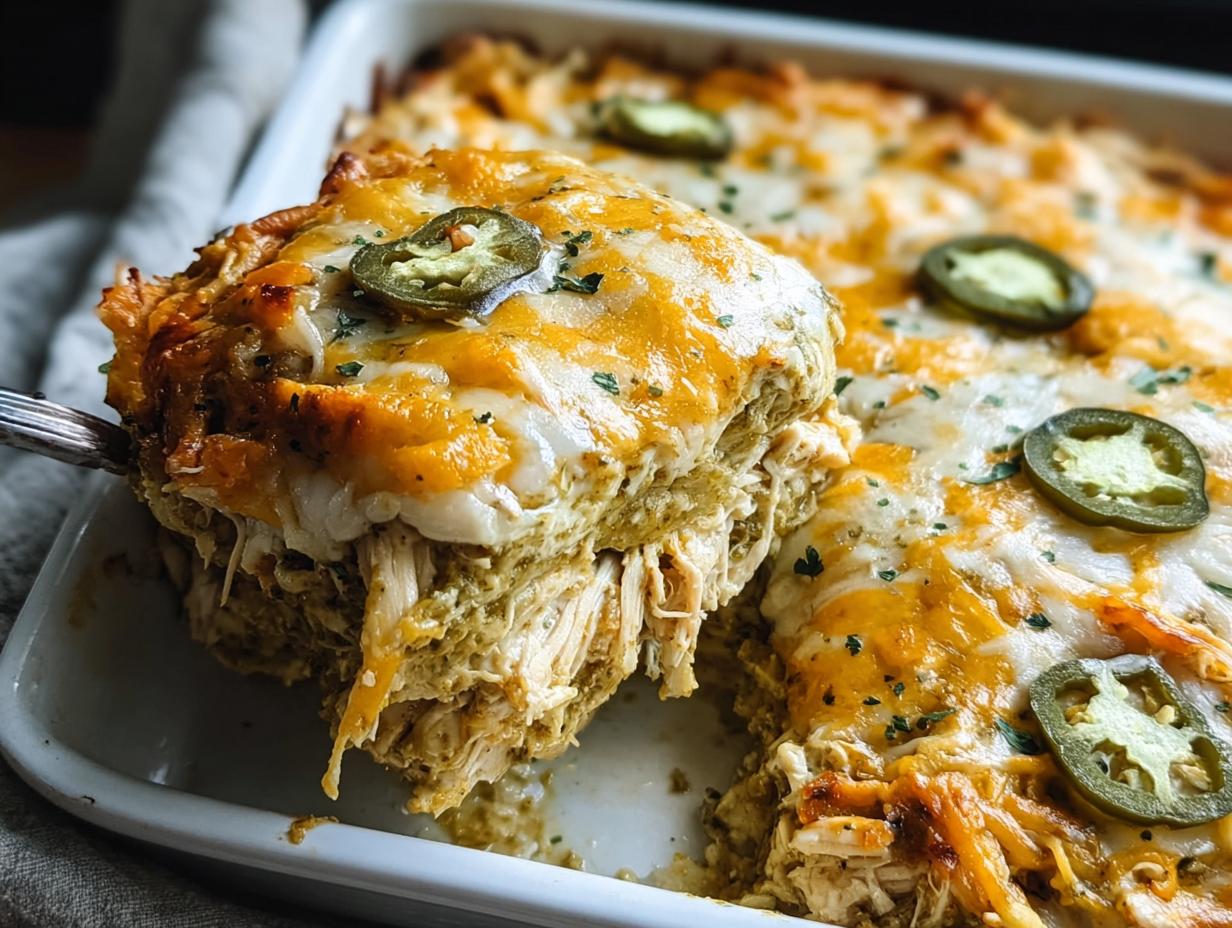 Salsa Verde Chicken Casserole