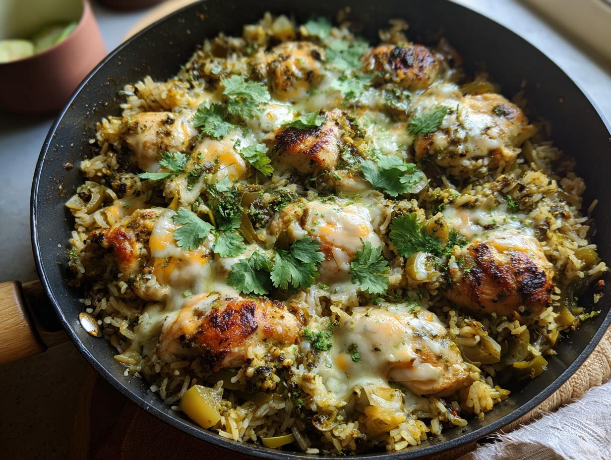 Salsa Verde Chicken Rice