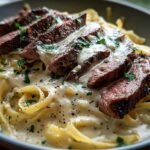 Savory Steak Gorgonzola Alfredo: 12 Amazing Bites 4 Savory Steak Gorgonzola Alfredo