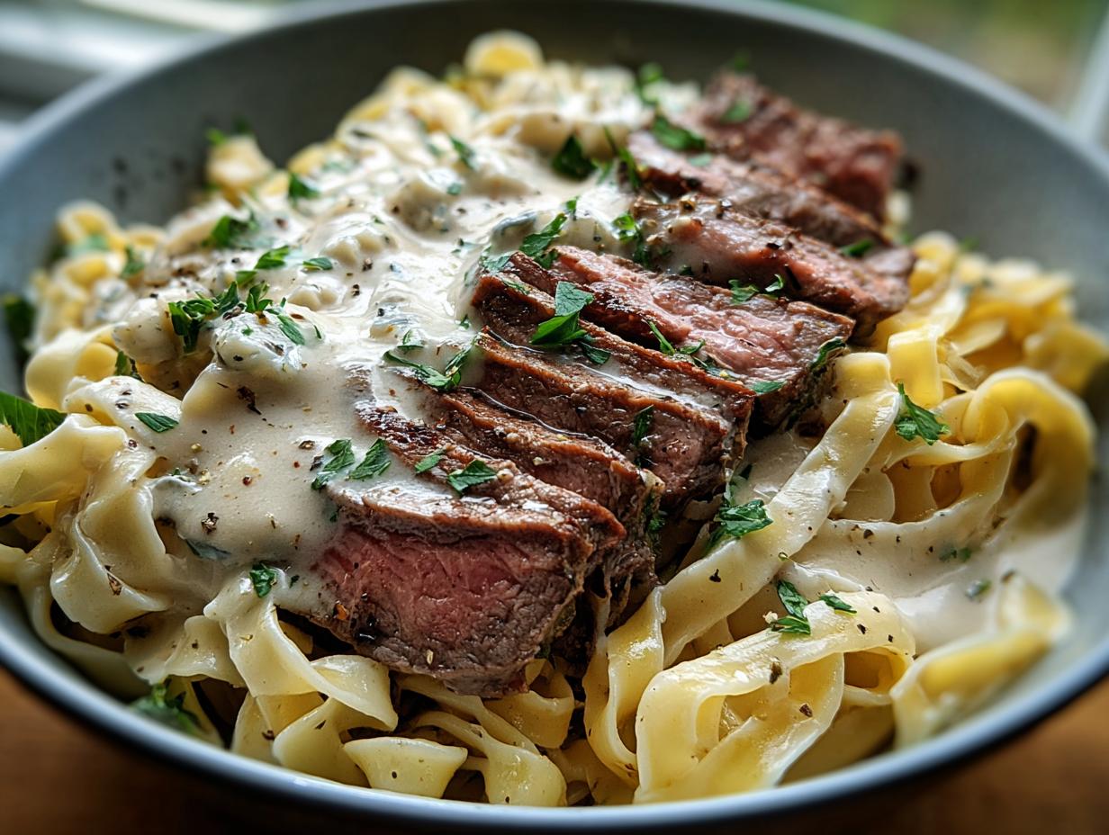 Savory Steak Gorgonzola Alfredo: 12 Exceptional Bites - Savory Steak Gorgonzola Alfredo - additional detail