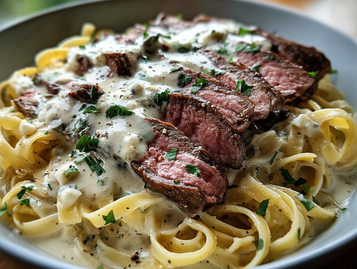 Savory Steak Gorgonzola Alfredo: 12 Impressive Bites - Savory Steak Gorgonzola Alfredo - additional detail