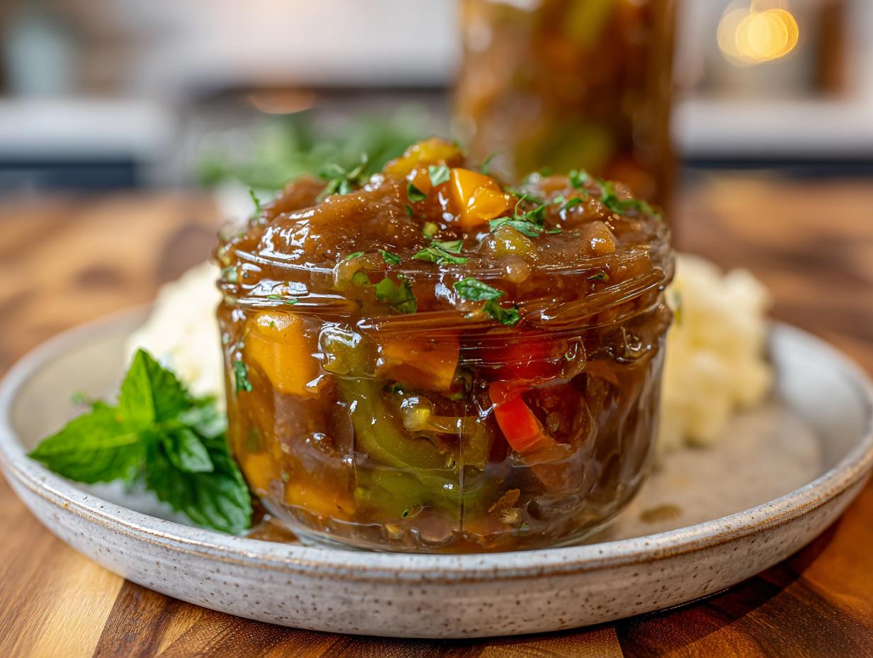 Sweet Tangy Green Tomato: Outstanding 45-Min Relish - Sweet Tangy Green Tomato - additional detail