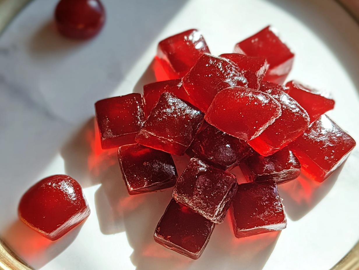 Tart Cherry Gummies Chewy: Remarkable Flavor Burst - Tart Cherry Gummies Chewy - additional detail