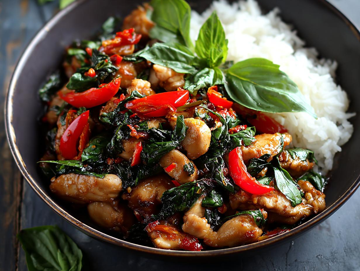 Amazing Thai Basil Chicken Pad in 15 mins - Thai Basil Chicken Pad - additional detail