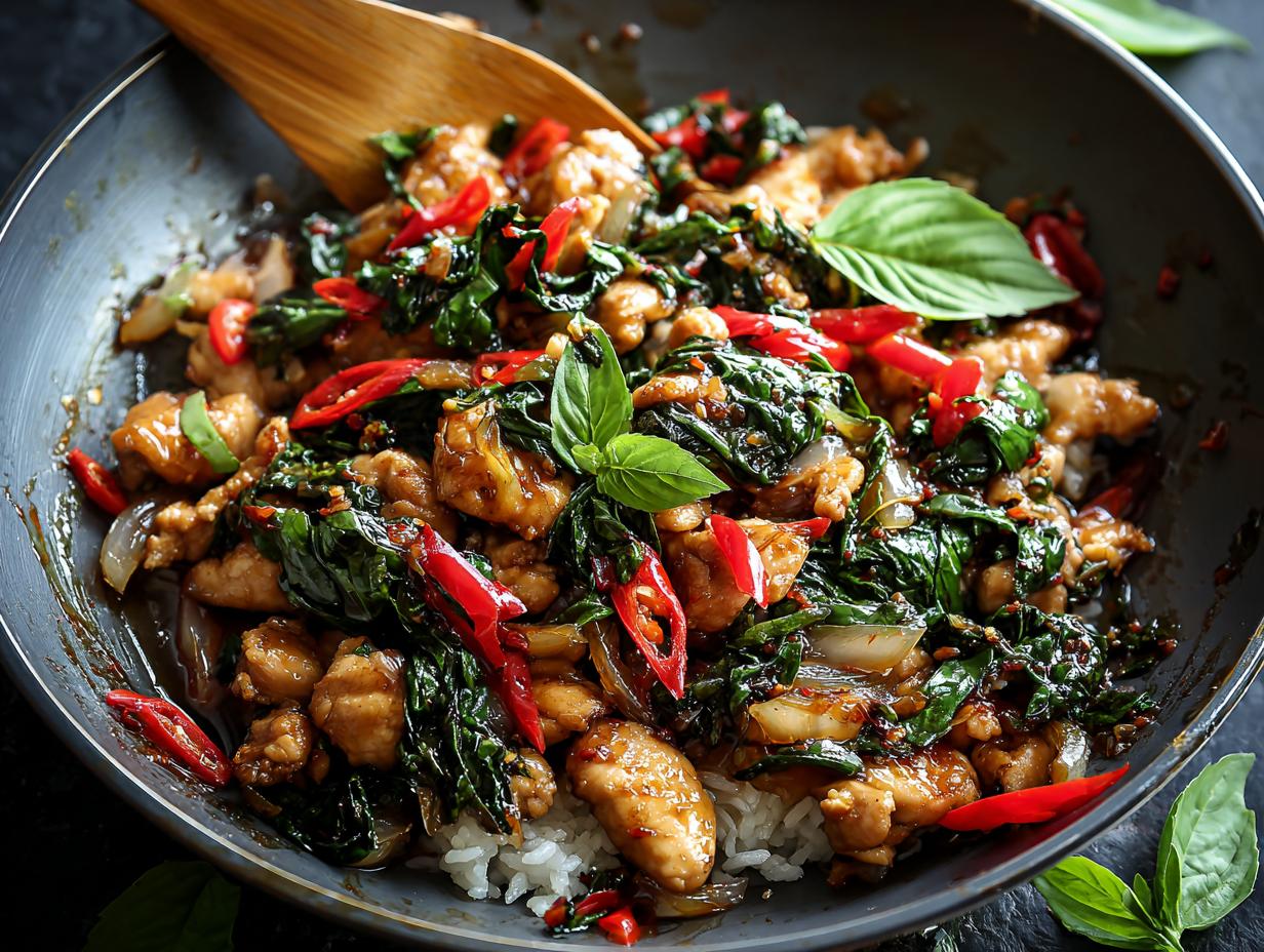 Amazing Thai Basil Chicken Pad in 15 mins - Thai Basil Chicken Pad - additional detail