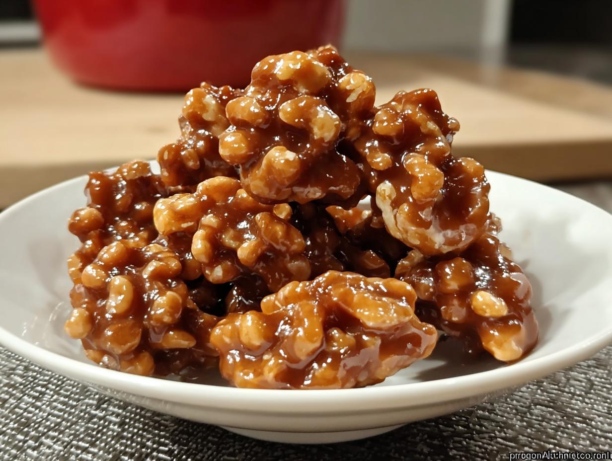 Toffee Walnuts Recipe: 55 Minute Magic 2 Toffee Walnuts Recipe: 55 Minute Magic - Toffee Walnuts - additional detail