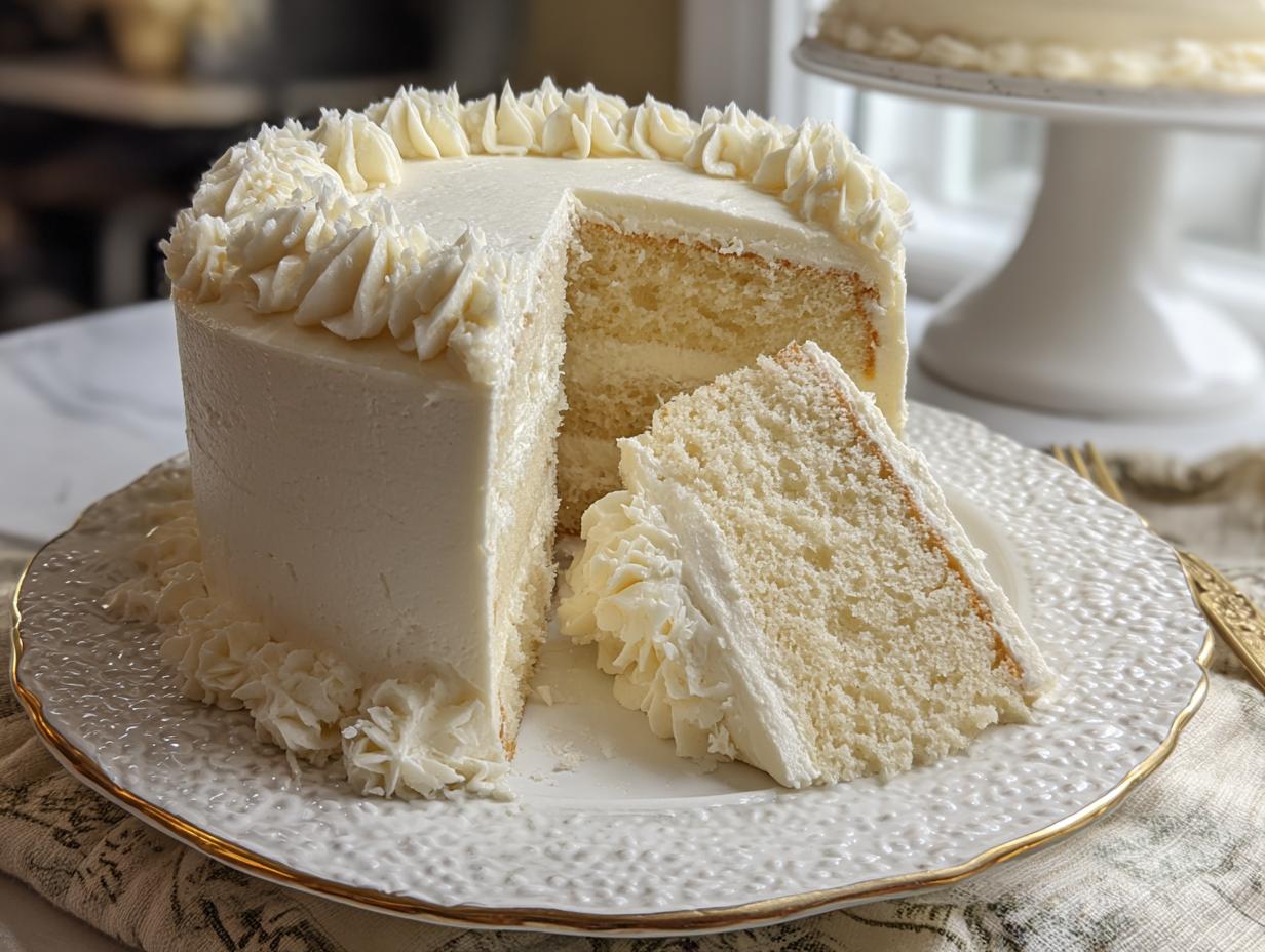 White Velvet Celebration Cake: 3 Easy Steps - White Velvet Celebration Cake - additional detail