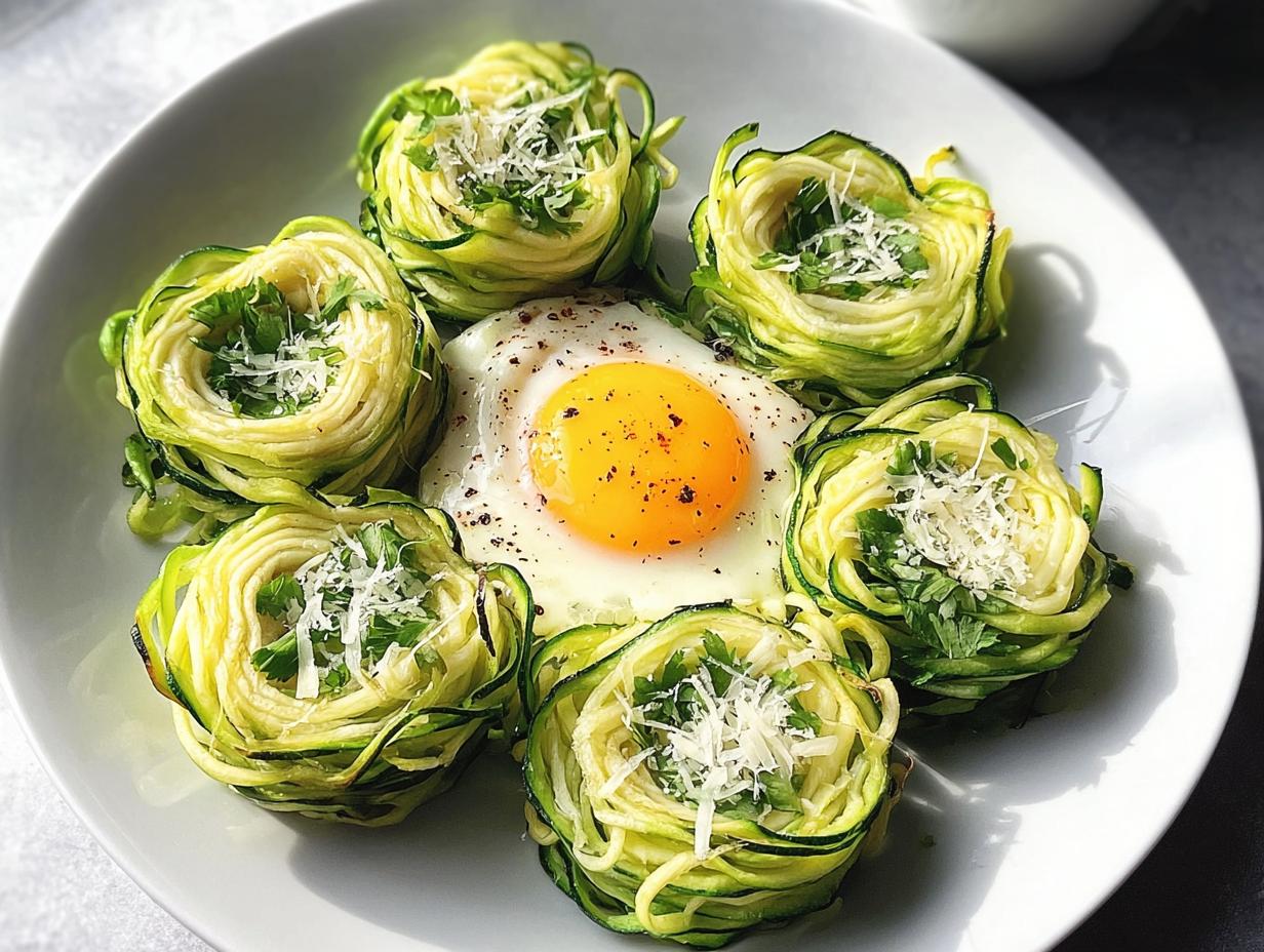 Zoodle Egg Nests: Amazingly Healthy Breakfast - Zoodle Egg Nests - additional detail