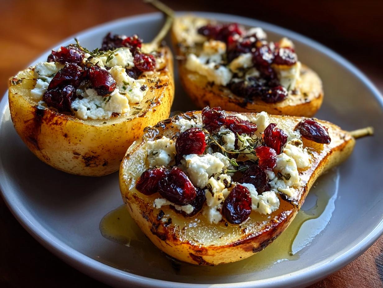 Baked Pears Feta Honey