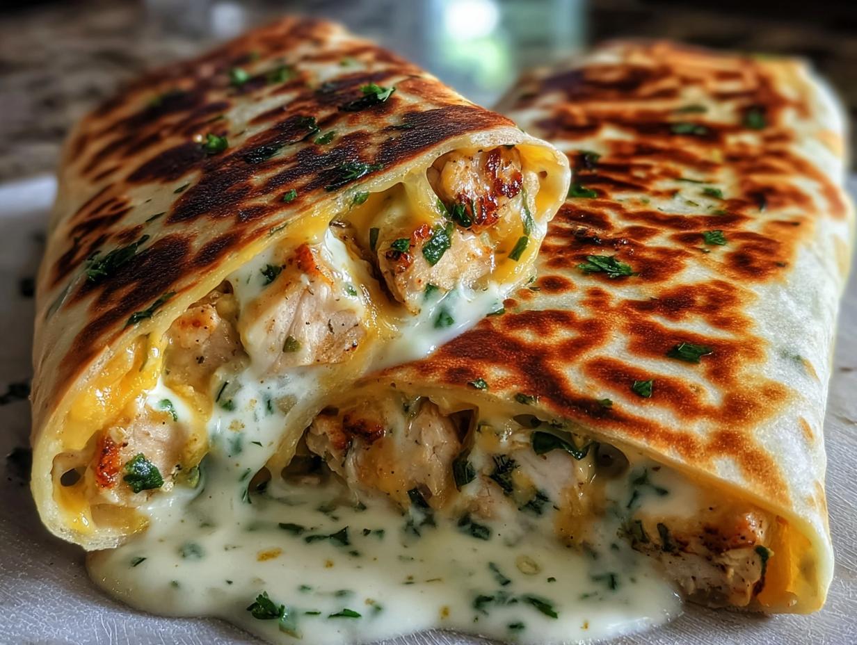 Amazing Cheesy Chicken Garlic Wraps in 30 Mins. 2 Remarkable Cheesy Chicken Garlic Wraps in 30 Mins. - Cheesy Chicken Garlic Wraps - additional detail