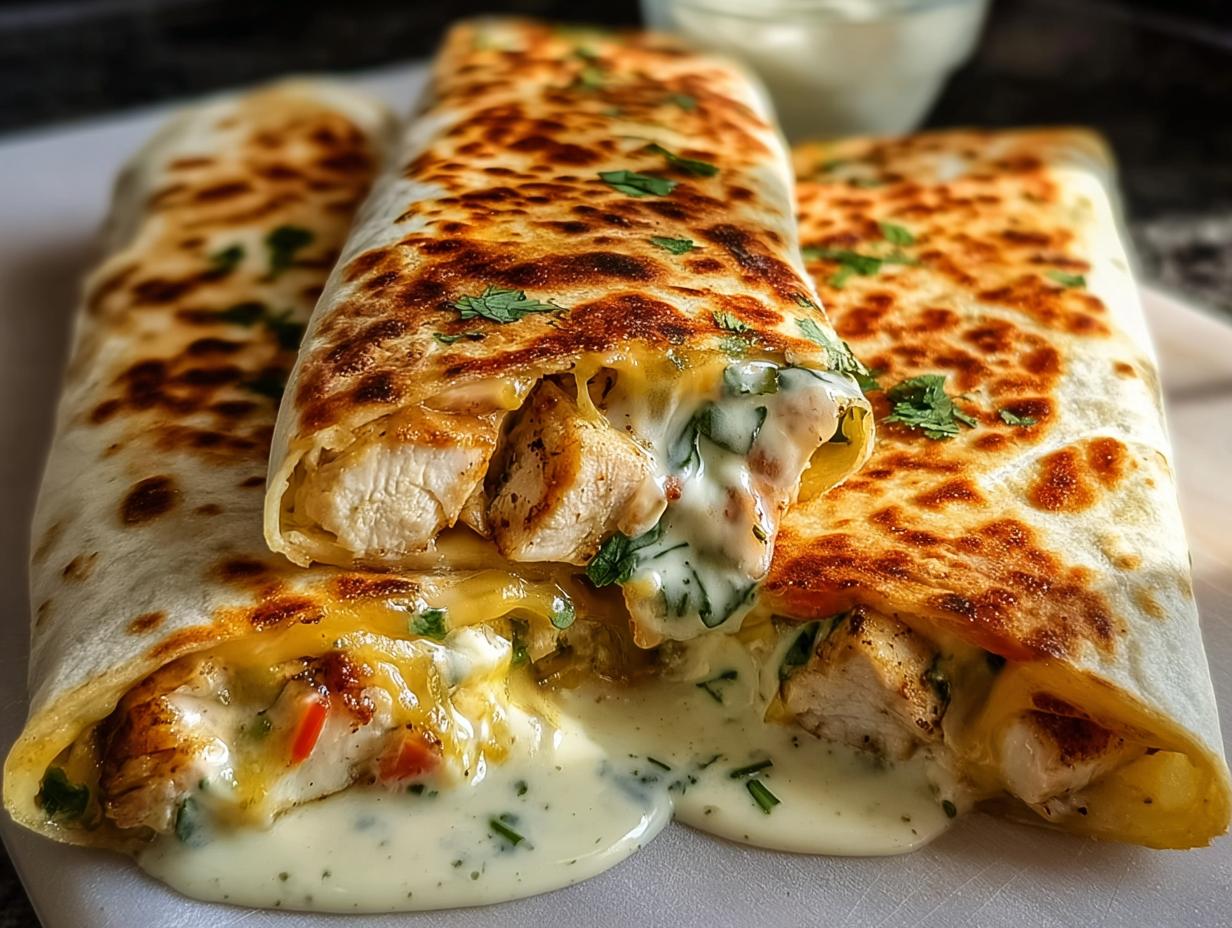 Amazing Cheesy Chicken Garlic Wraps in 30 Mins. 3 Impressive Cheesy Chicken Garlic Wraps in 30 Mins. - Cheesy Chicken Garlic Wraps - additional detail