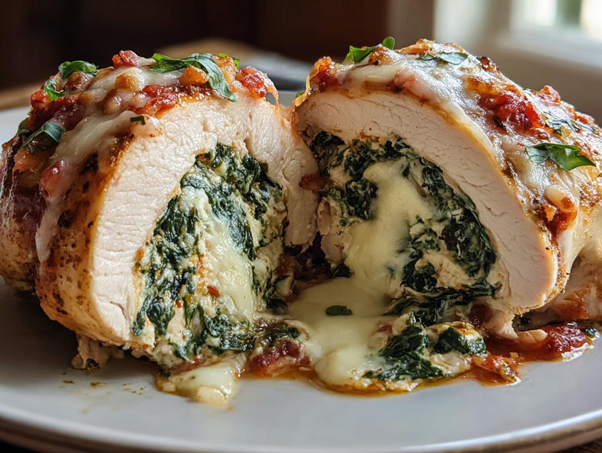 Exceptional Chicken Spinach Cheese Rollatini - Chicken Spinach Cheese Rollatini - main visual representation