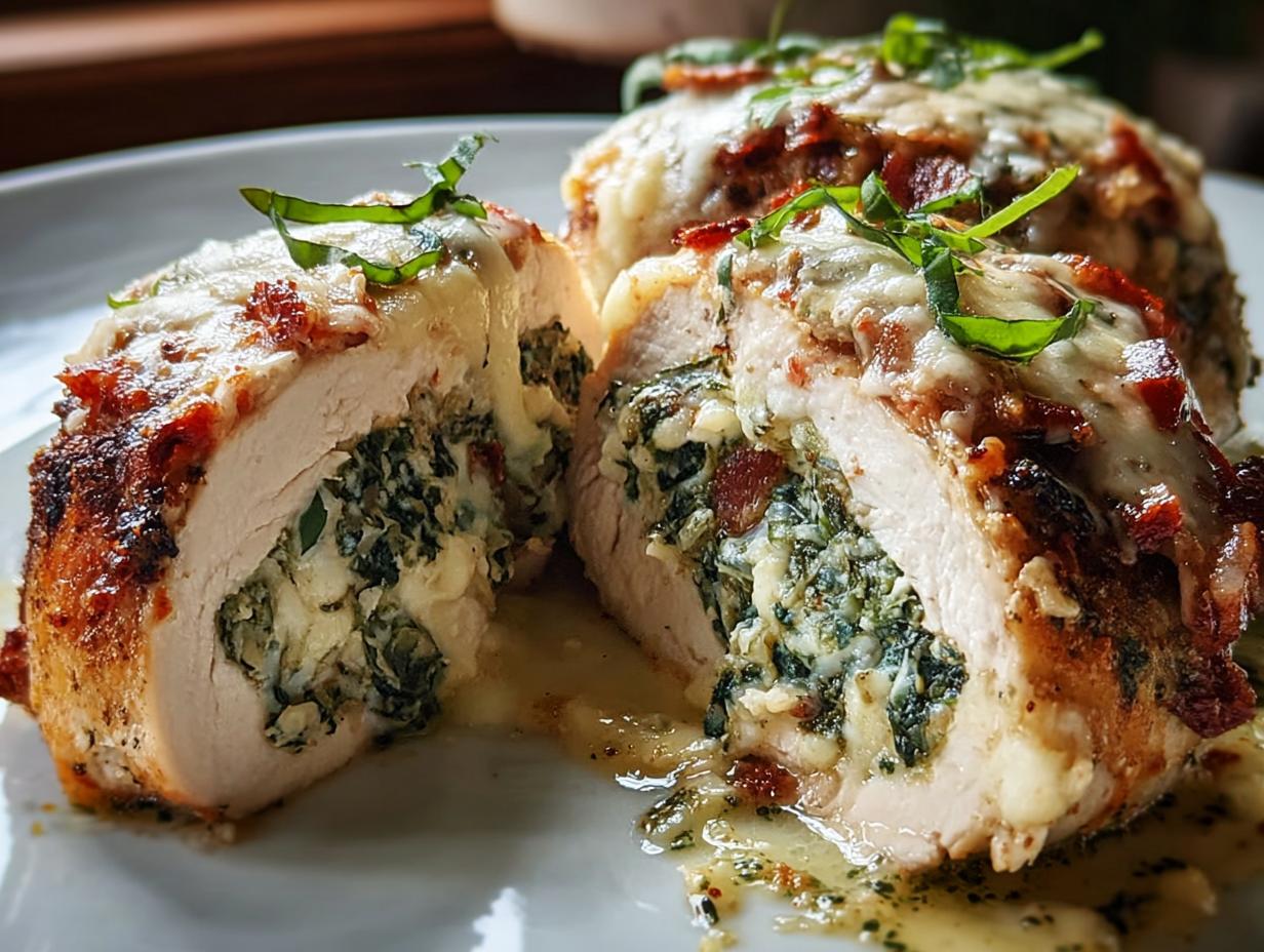 Impressive Chicken Spinach Cheese Rollatini - Chicken Spinach Cheese Rollatini - additional detail