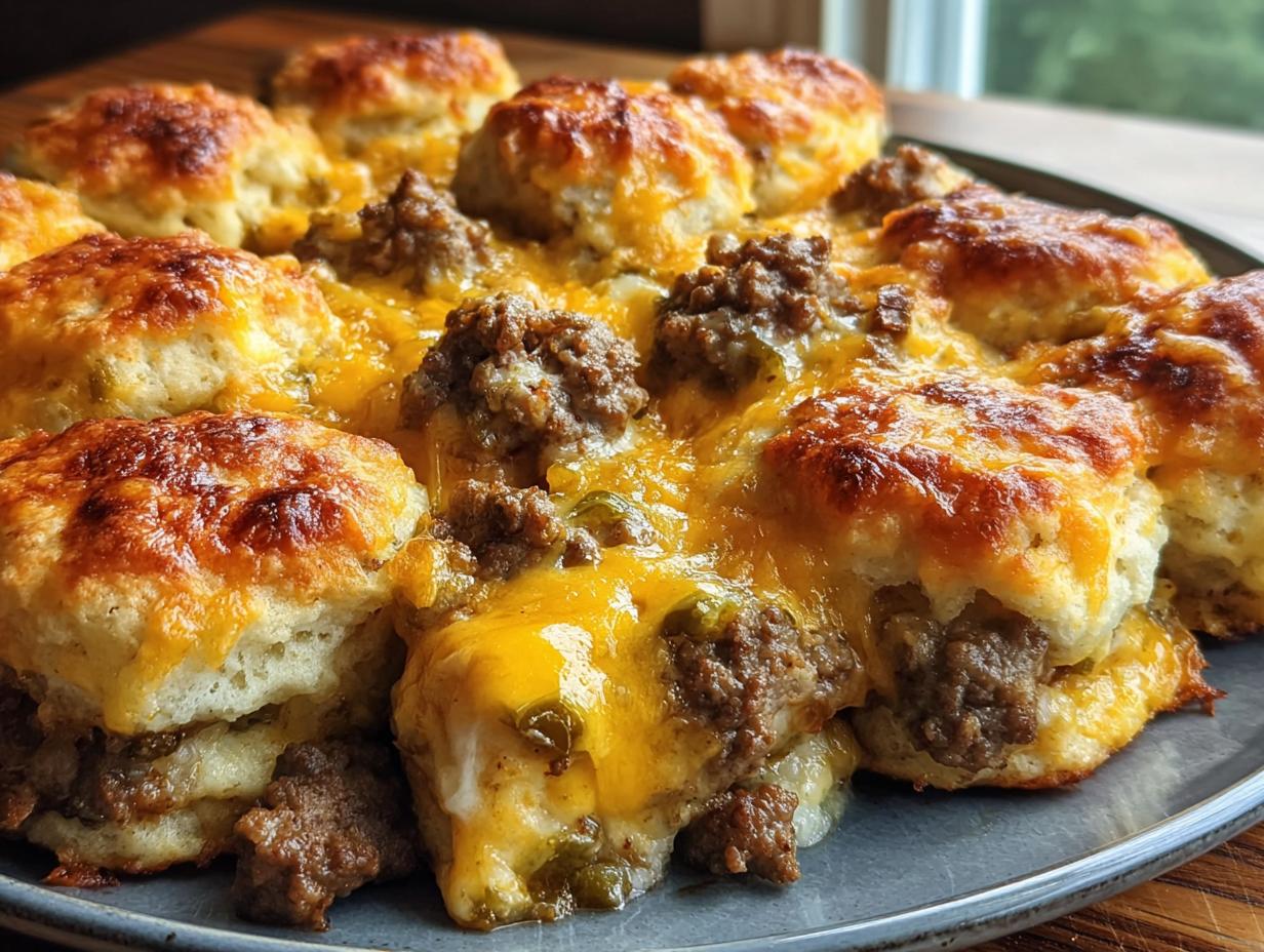 Chopped Cheeseburger Biscuit Bake: 1 Glorious Dish