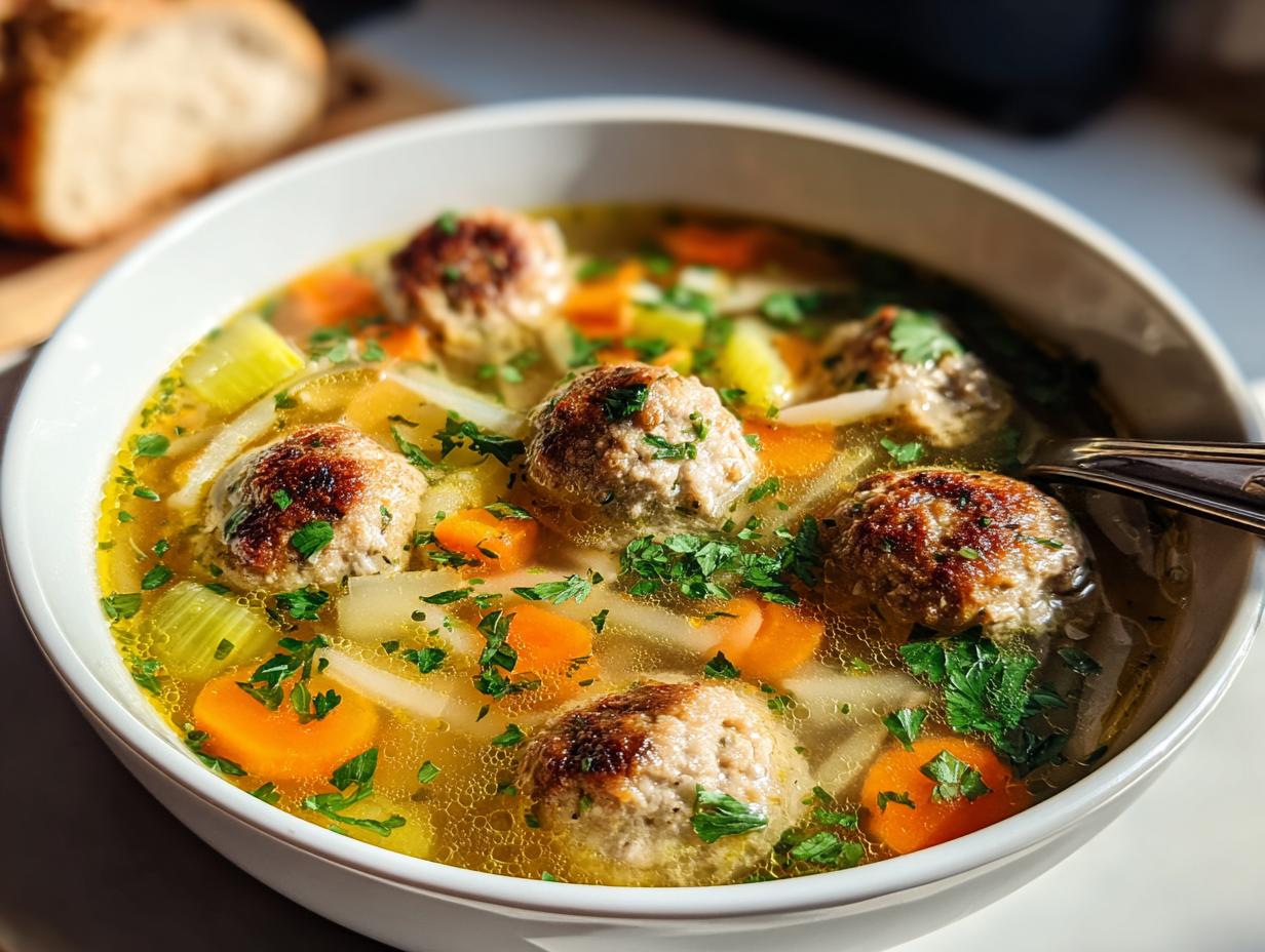 Cozy Turkey Meatball Soup: 1 Delicious Recipe