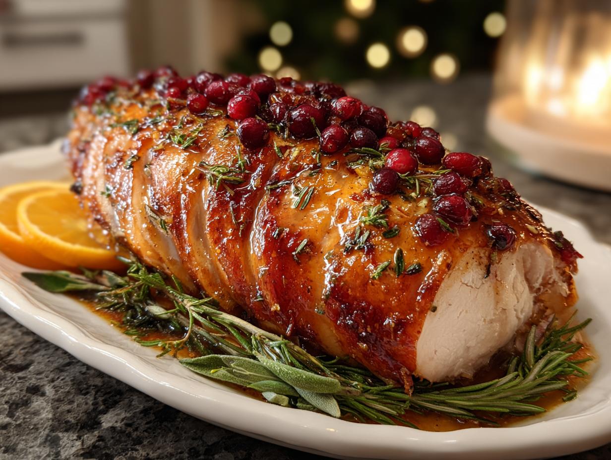 Cranberry Orange Glazed Turkey: Sweet & Tangy Delight 2 Cranberry Orange Glazed Turkey: Sweet & Tangy Delight - Cranberry Orange Glazed Turkey - additional detail