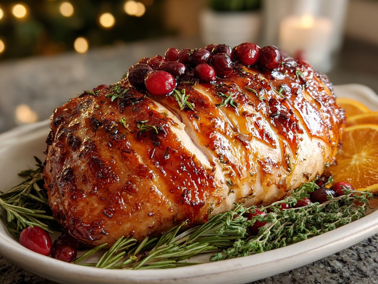 Cranberry Orange Glazed Turkey: Sweet & Tangy Delight