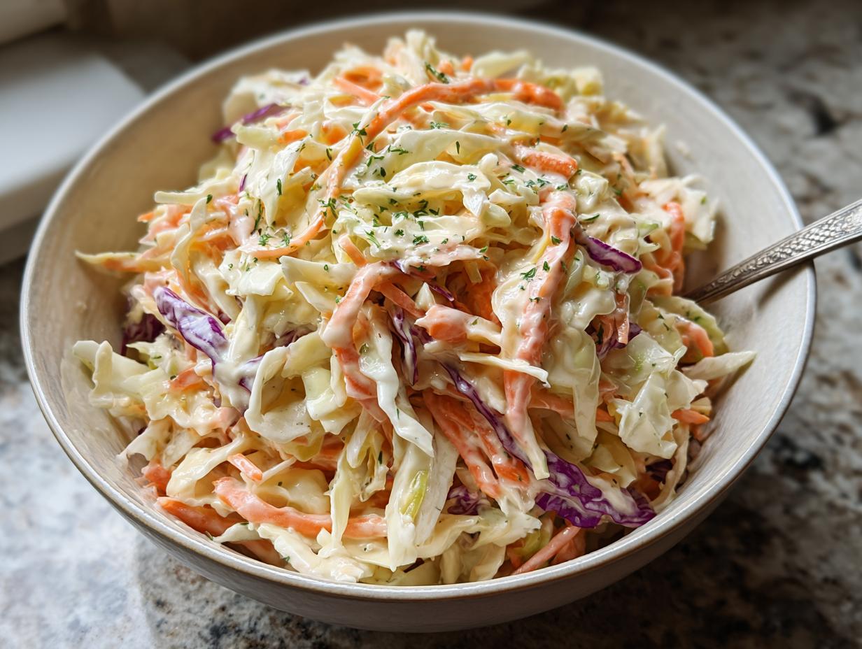 Easy Creamy Coleslaw: 1 Striking Recipe - Creamy Coleslaw - additional detail