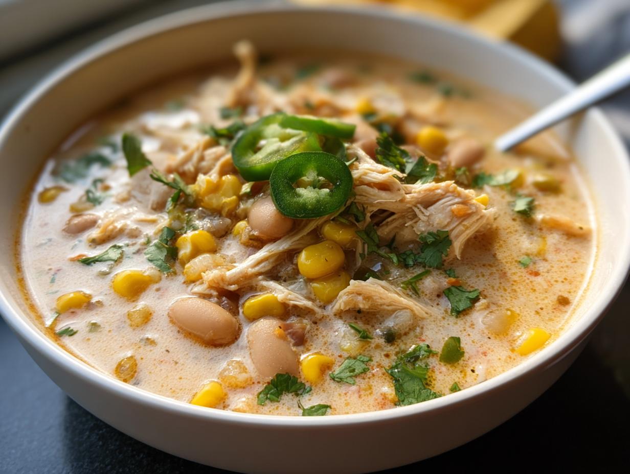 Creamy Crockpot Chicken Chili: Pure Comfort 3 Creamy Crockpot Chicken Chili: Pure Comfort - Creamy Crockpot Chicken Chili - additional detail