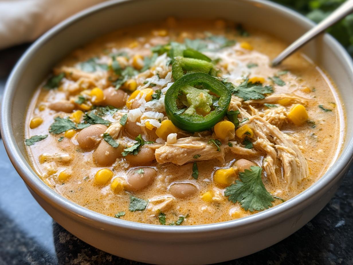 Creamy Crockpot Chicken Chili: Pure Comfort 1 Creamy Crockpot Chicken Chili