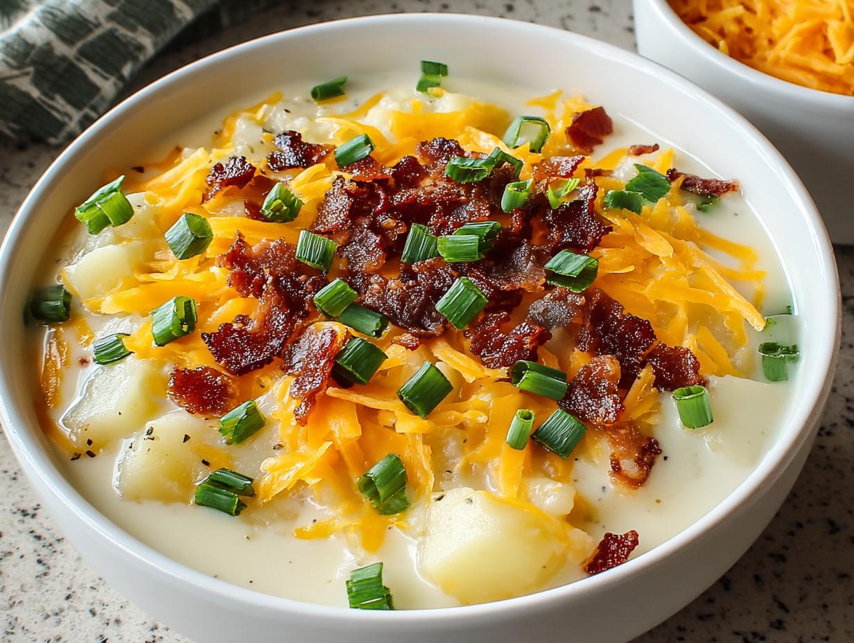 Creamy Loaded Baked Potato: 15 Min Prep - Creamy Loaded Baked Potato - additional detail