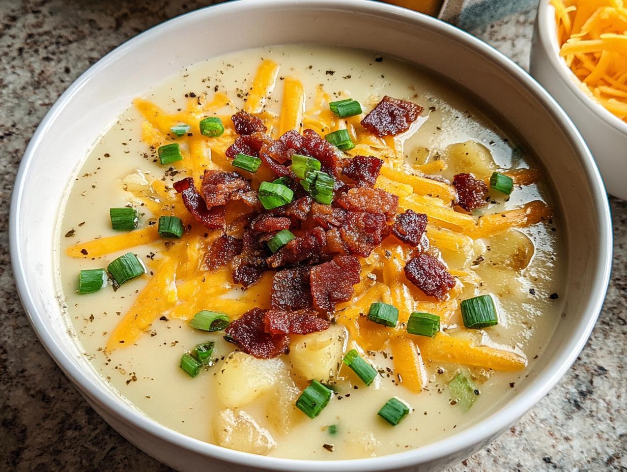 Creamy Loaded Baked Potato: 15 Min Prep - Creamy Loaded Baked Potato - additional detail