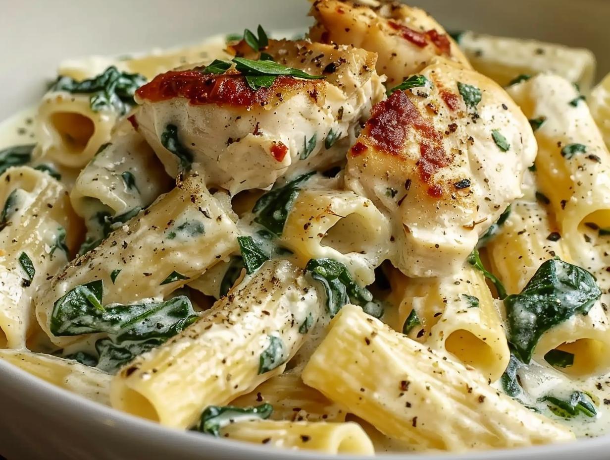 Creamy Stuffed Chicken Spinach: 1 Easy One-Pan Meal