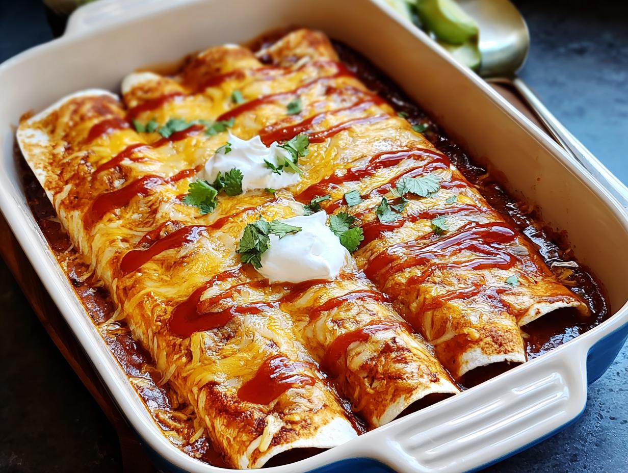 Flavorful Bean Cheese Enchiladas: 5 Star Comfort