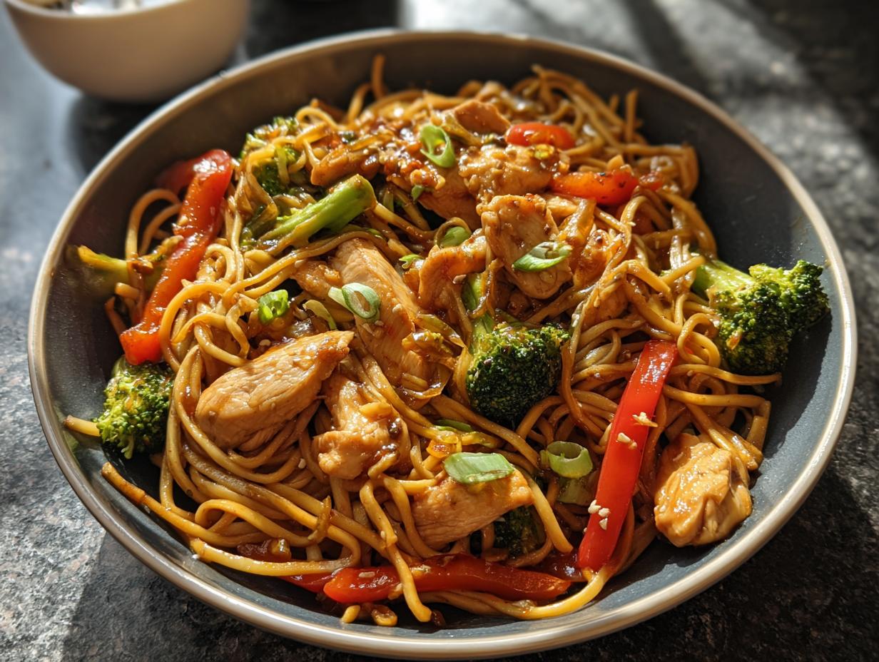 Garlic Chicken Mein Stir: Astonishing 25-Min Delight - Garlic Chicken Mein Stir - additional detail