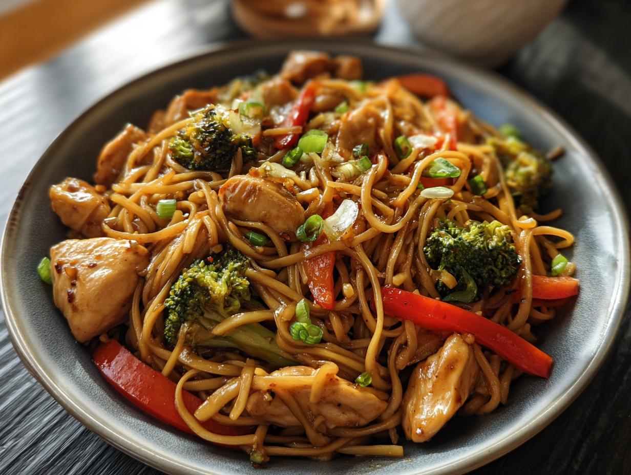Garlic Chicken Mein Stir: Astonishing 25-Min Delight - Garlic Chicken Mein Stir - additional detail