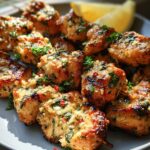 Juicy Garlic Parmesan Chicken Skewers recipe 4 Garlic Parmesan Chicken Skewersrecipe