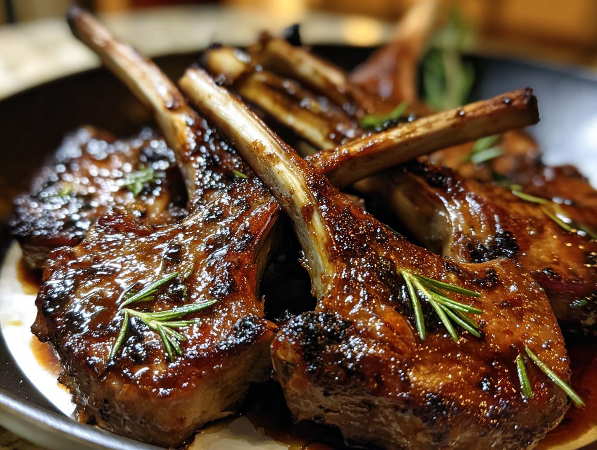 Honey Garlic Glazed Lamb: 8 Perfect Chops